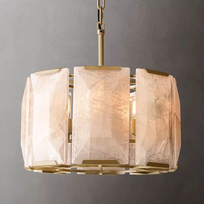 Paula Calcite Round Chandelier 19"