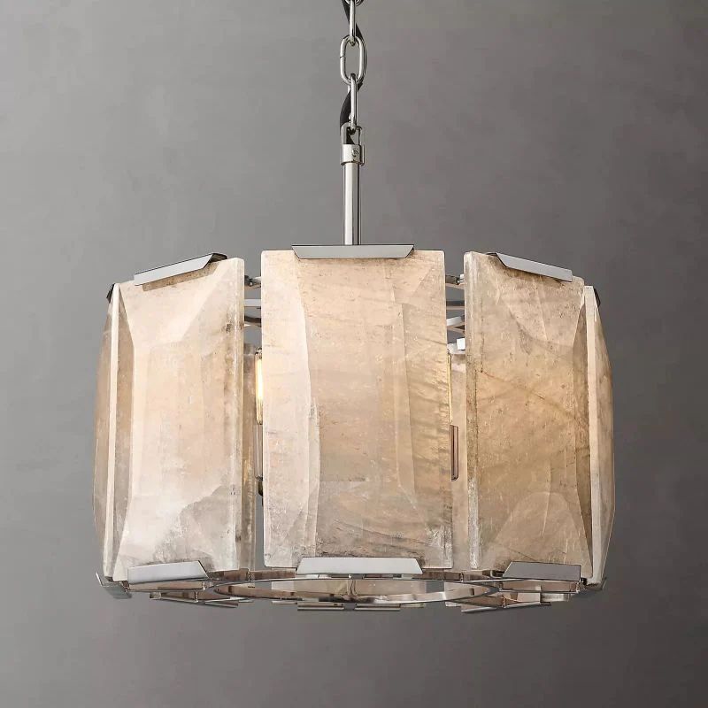 Paula Calcite Round Chandelier 19"