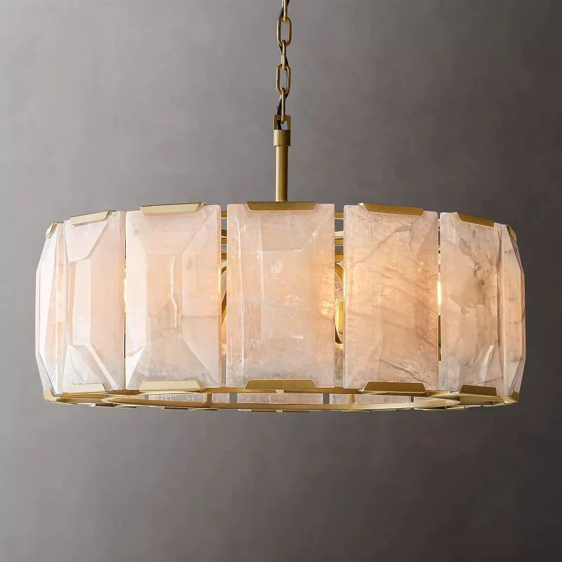 Paula Calcite Round Chandelier 31"