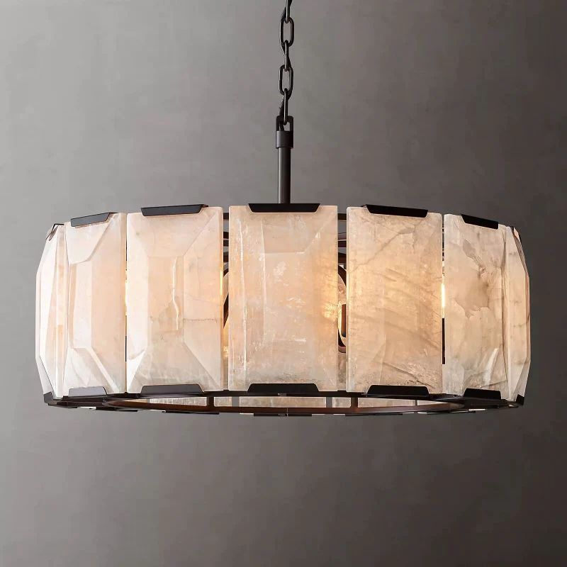 Paula Calcite Round Chandelier 31"