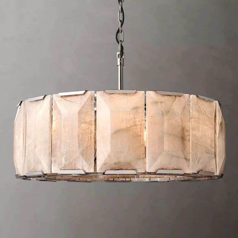 Paula Calcite Round Chandelier 31"