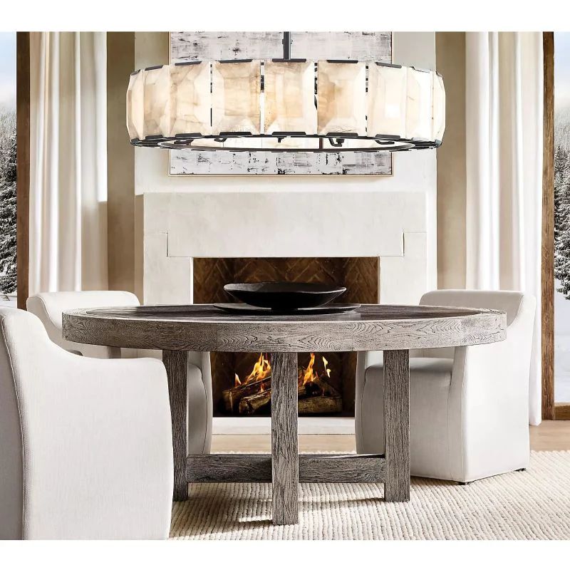 Paula Calcite Round Chandelier 31"