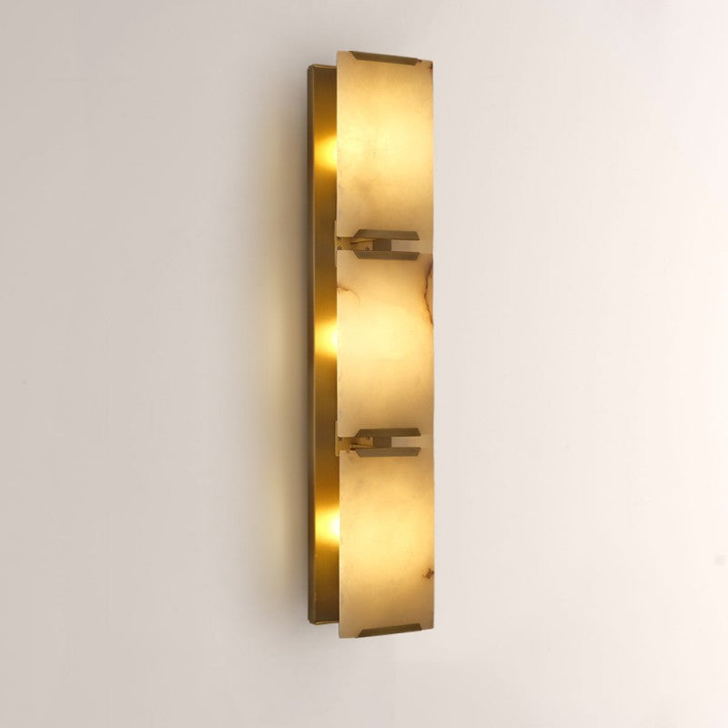 Pauno Alabaster Triple Sconce
