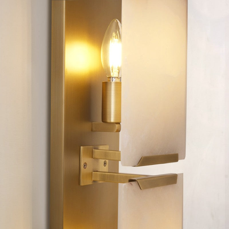 Pauno Alabaster Triple Sconce