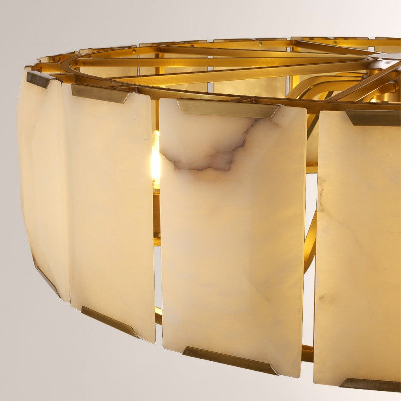 Pauno Calcite Round Chandelier 43"