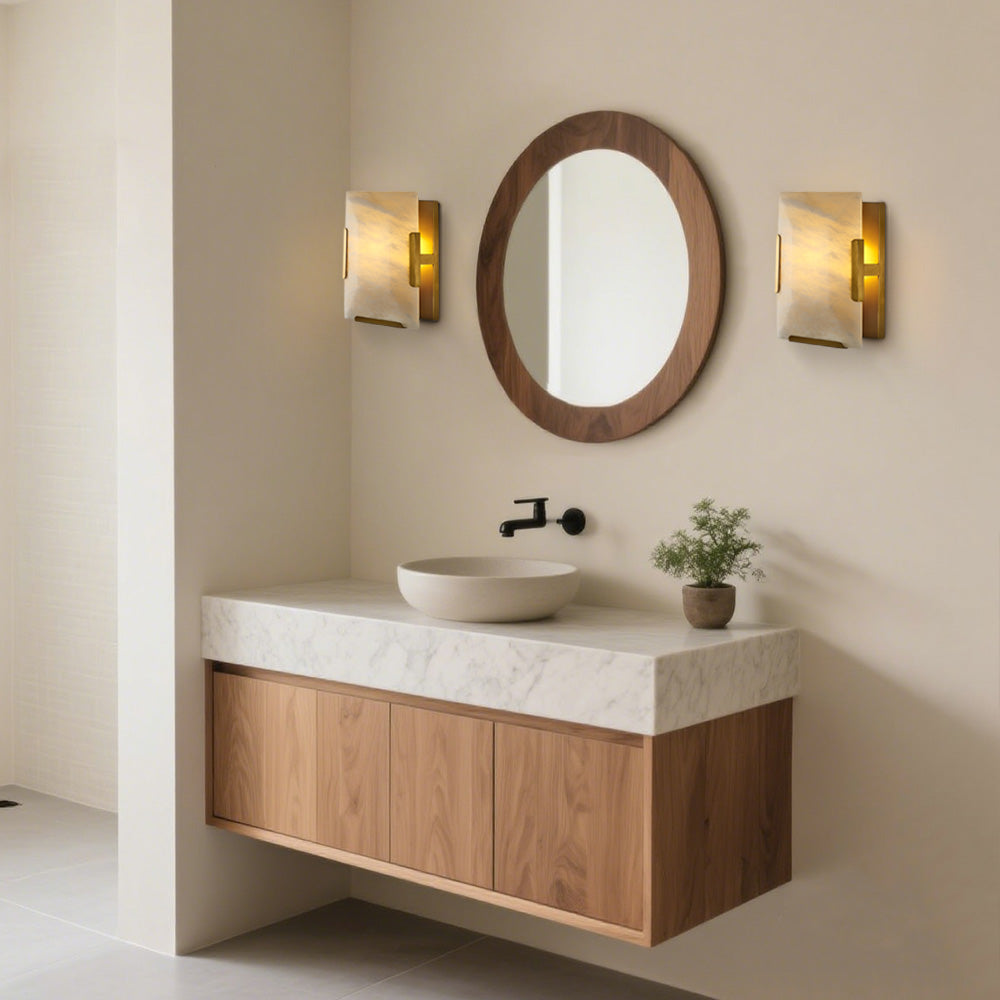 Pauno Calcite Short Wall Sconce