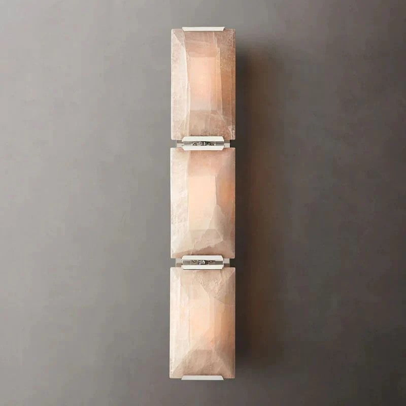 Pauno Alabaster Triple Sconce