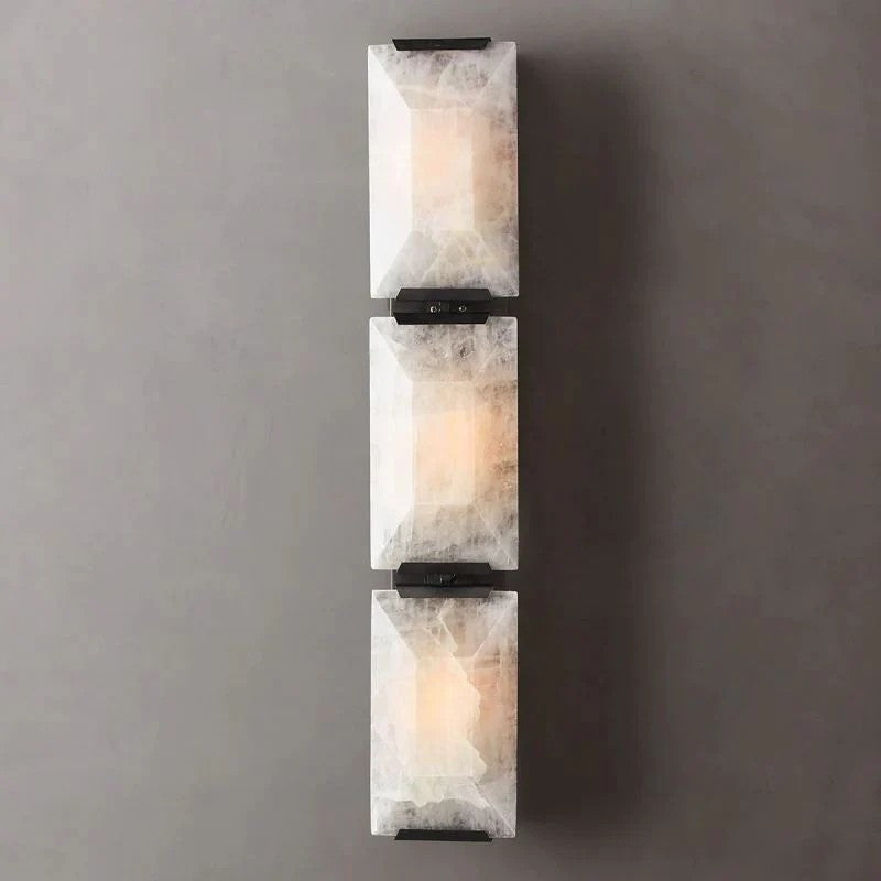 Pauno Alabaster Triple Sconce