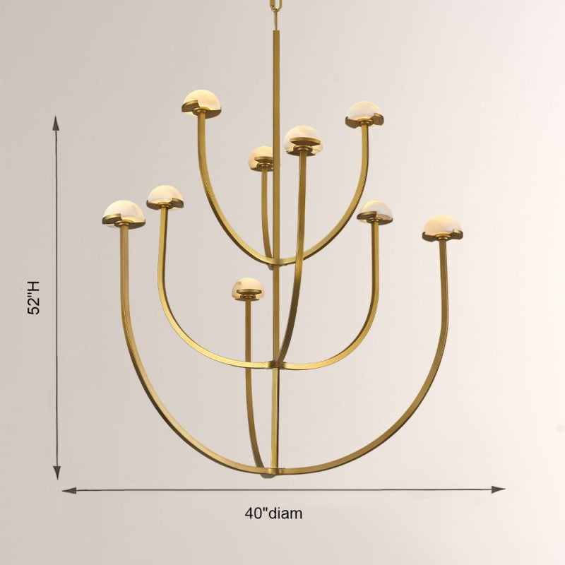 Pedro Round Chandelier 40"