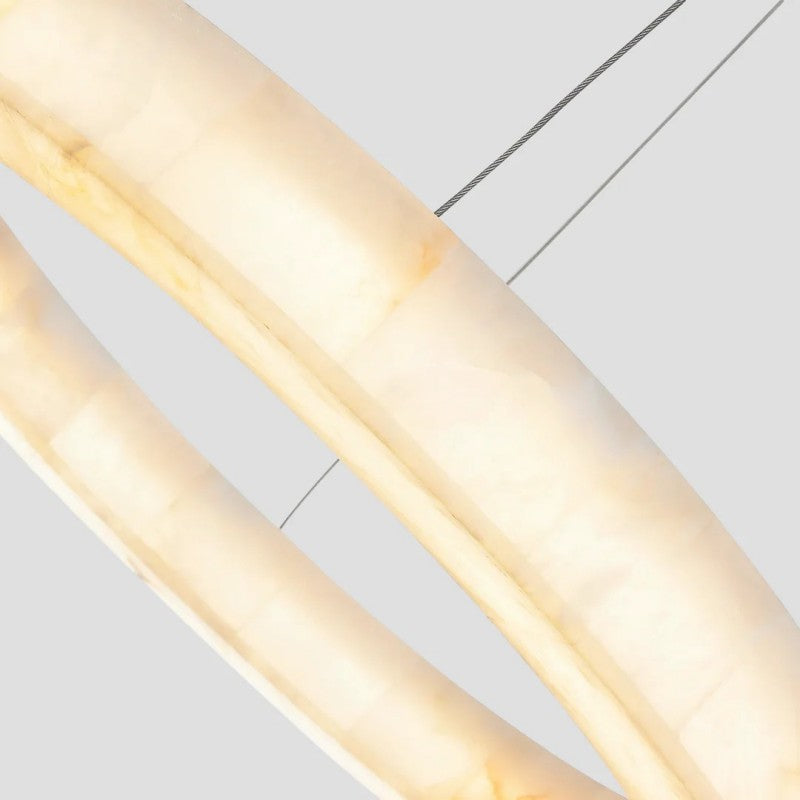 Rivelle Alabaster Halo Ring Chandelier