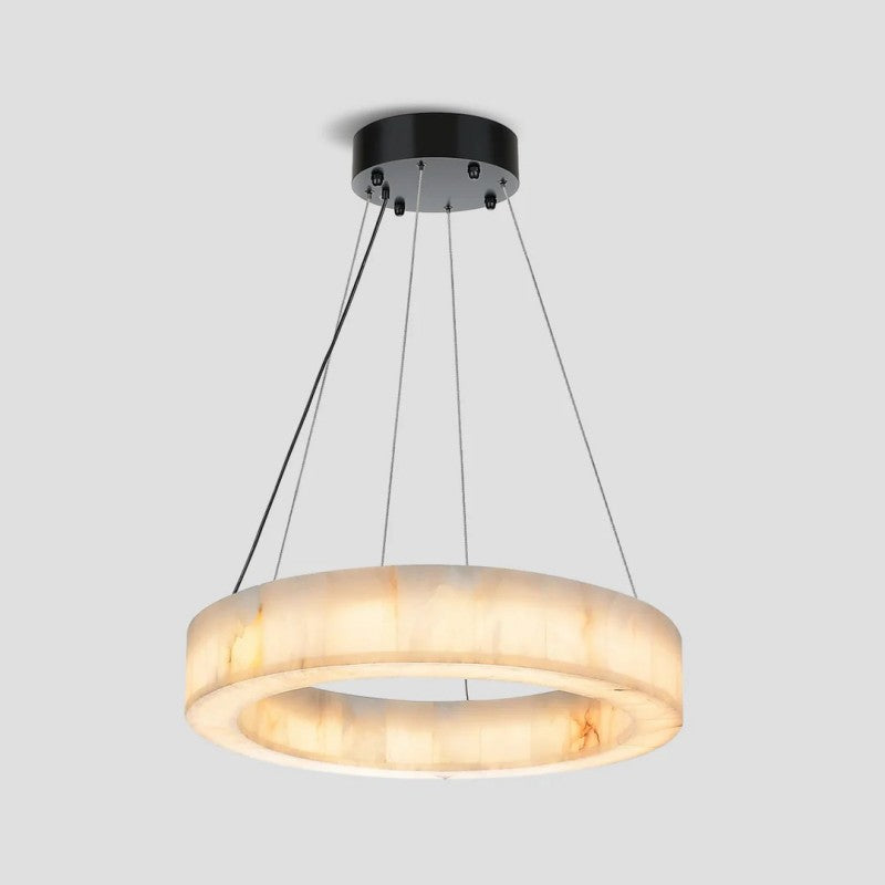 Rivelle Alabaster Halo Ring Chandelier