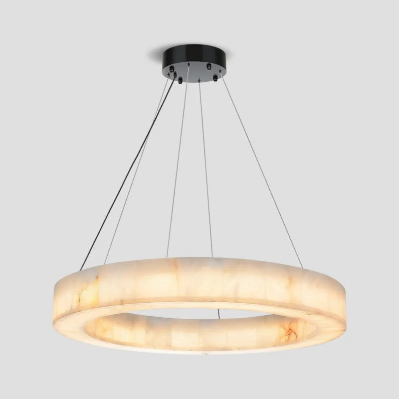 Rivelle Alabaster Halo Ring Chandelier