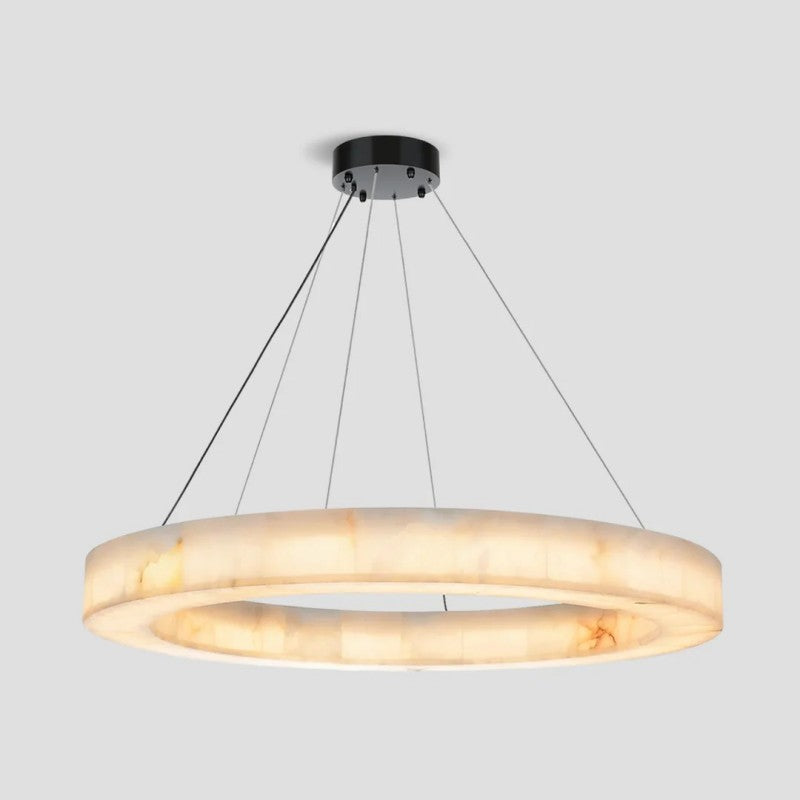 Rivelle Alabaster Halo Ring Chandelier