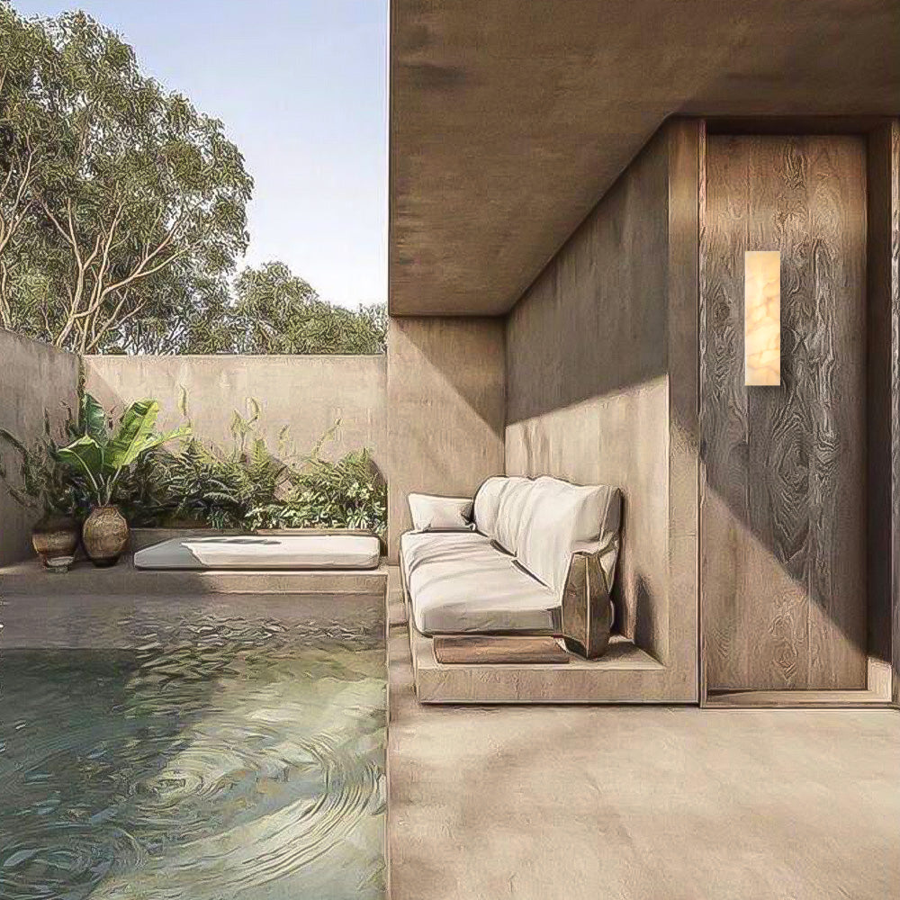 Rivelle Calcite Bedroom Wall Sconce