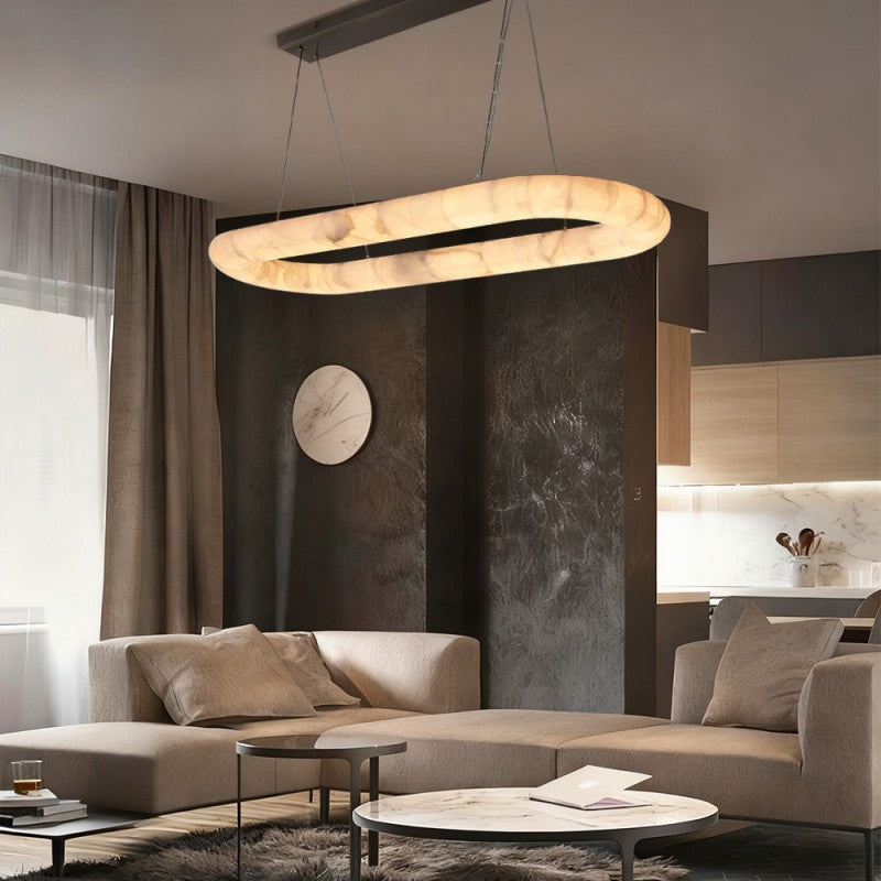 Rivelle Lisse Oval Chandelier 57"