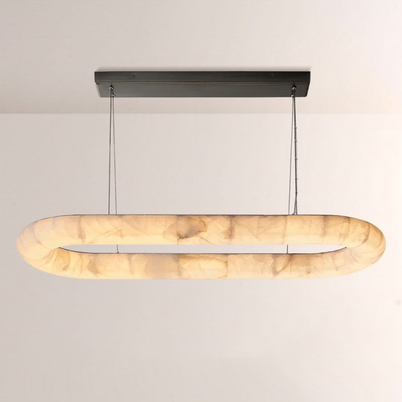 Rivelle Lisse Oval Chandelier 57"