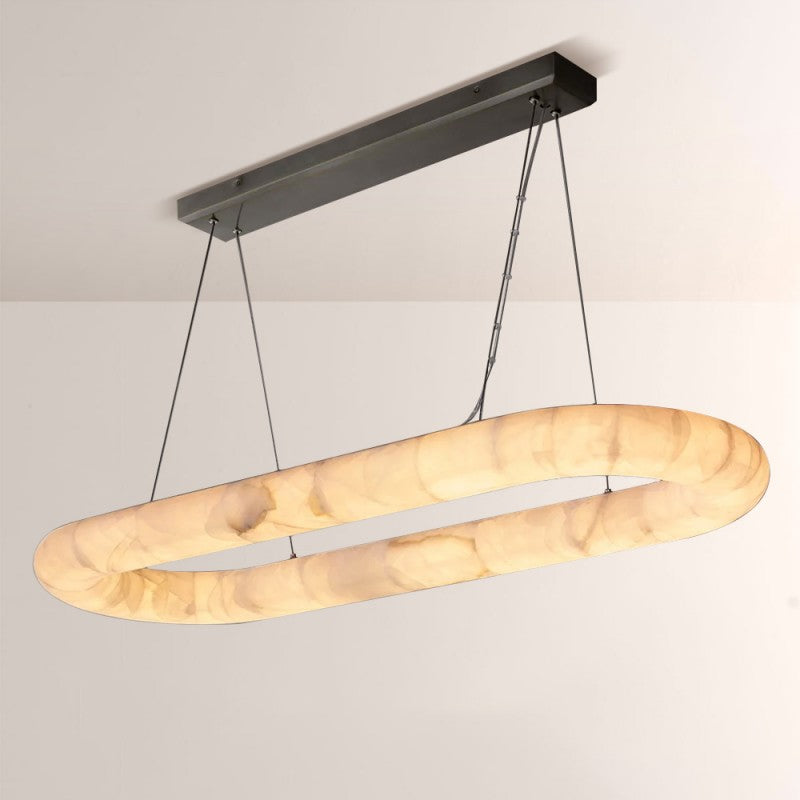 Rivelle Lisse Oval Chandelier 57"