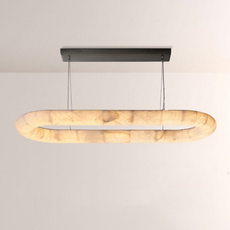 Rivelle Lisse Oval Chandelier 74"