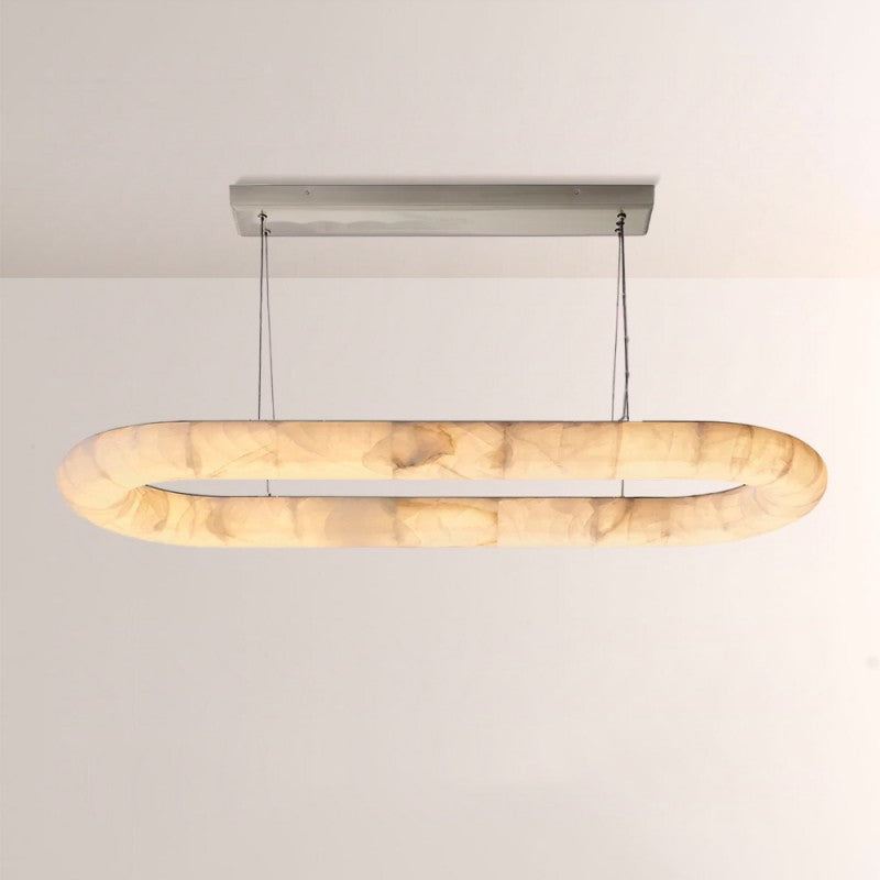 Rivelle Lisse Oval Chandelier 74"