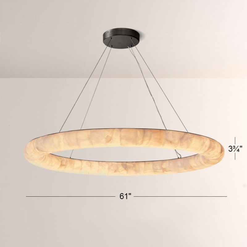 Rivelle Lisse Round Chandelier 61"