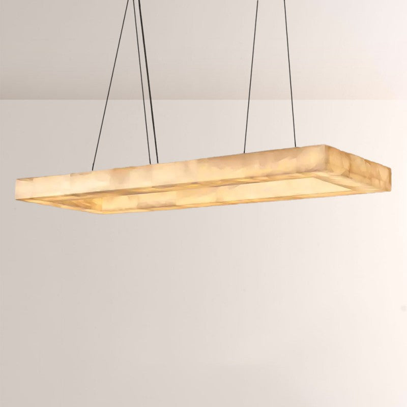 Rivelle Rectangular Calcite Chandelier 72"