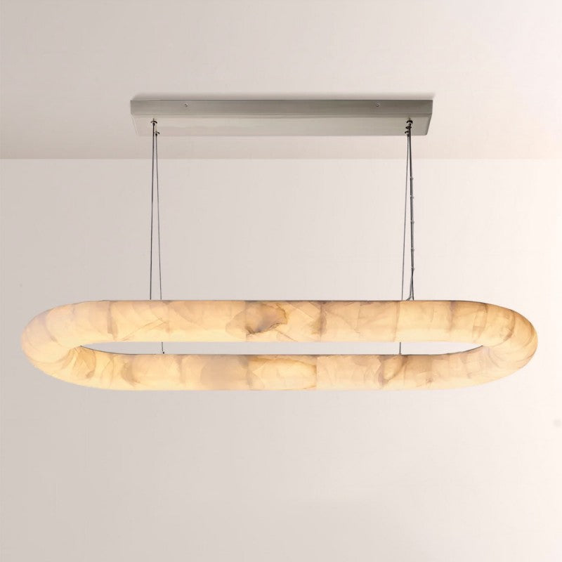 Rivelle Lisse Oval Chandelier 57"