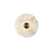 Round Alabaster Wall Sconce
