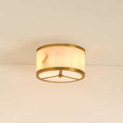 Small Upsala Alabaster Flush Mount Ceiling Light