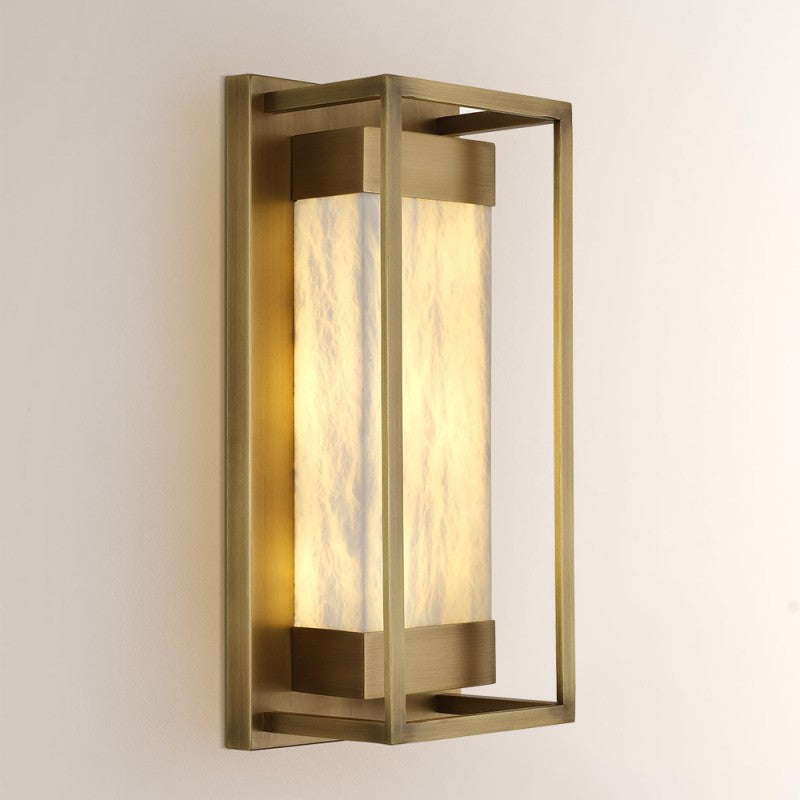 Vella Alabaster Wall Sconce 15.7"H